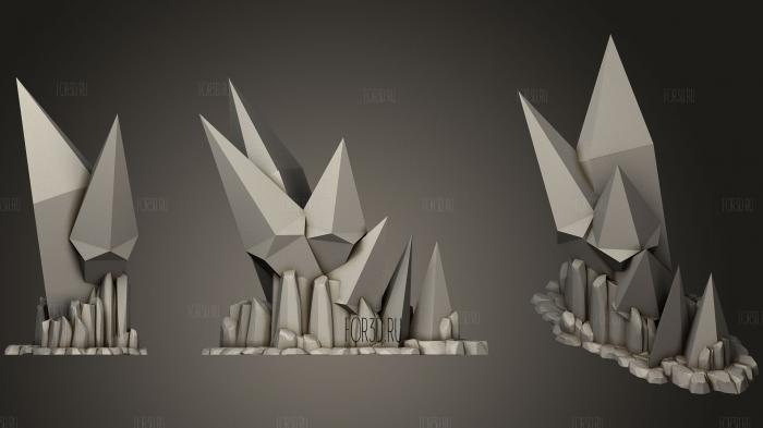 Ice Diorama —(2) stl model for CNC